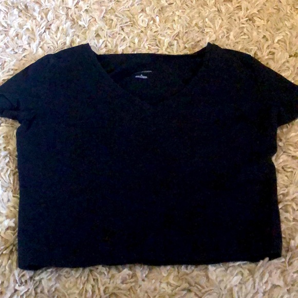 Black v neck tee shirt - Picture 1 of 1